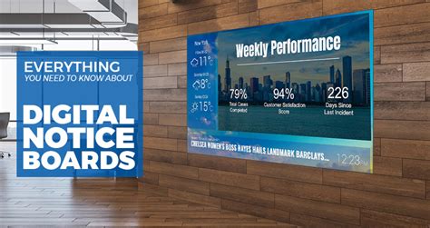 electronic notice board|digital notice boards for office.